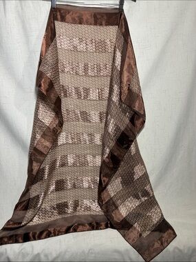 Fendi Brown and Cream Signature Pattern Throw
